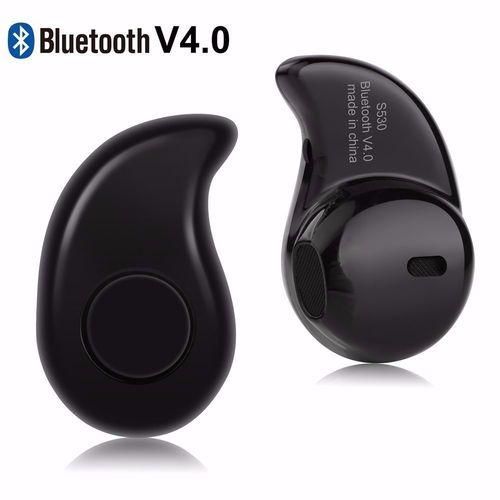 Mini Fone de Ouvido Bluetooth Atende Ligacao Preto Menor do Mundo