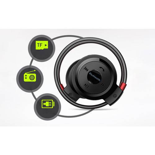 Mini Fone de Ouvido Headset Estéreo Bluetooth Preto 503