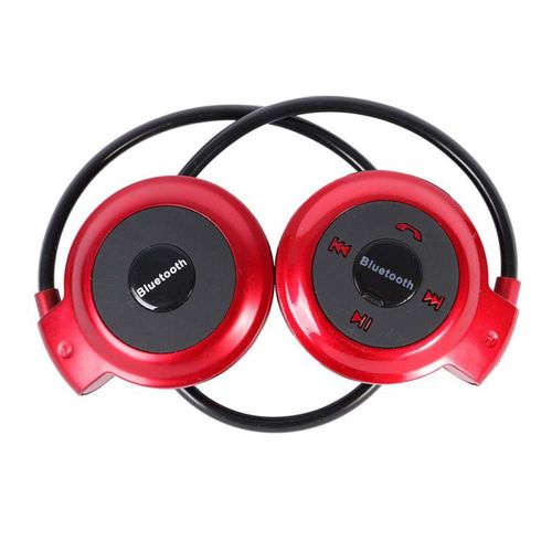 Mini Fone de Ouvido HeadSet Estéreo Bluetooth Vermelho 503
