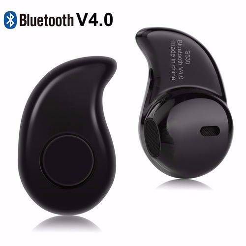 Mini Fone de Ouvido Sem Fio Bluetooth V4.0 Micro Menor do Mundo Preto - Xtrad