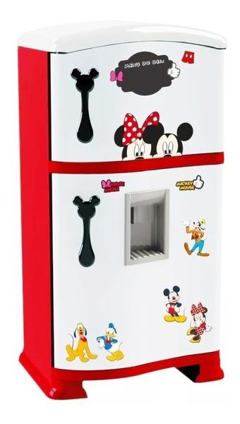 Mini Geladeira Infantil P/ Cozinha Mickey Completa - Xalingo