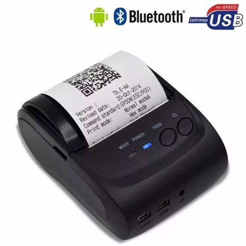 Tudo sobre 'Mini Impressora Bluetooth Termica Portatil 58mm Android/ios/windows Bateria de Lition Ite-p58hbt'