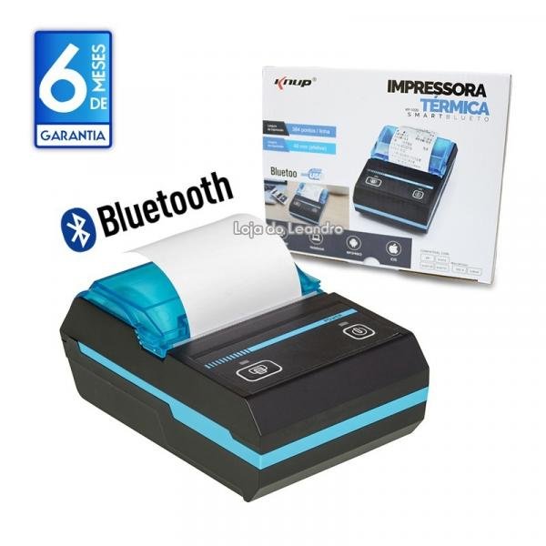 Mini Impressora Portatil Bluetooth Termica Kp-1020 Knup