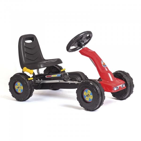Mini Kart Infantil Colorido com Pedal Encosto Músicas e Buzina - Unitoys
