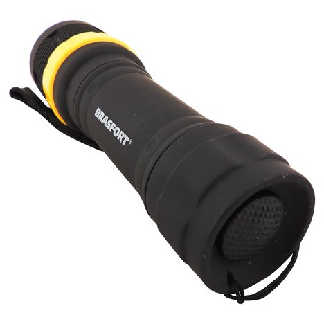 Mini Lanterna Brasfort Led com Zoom Alça Preta