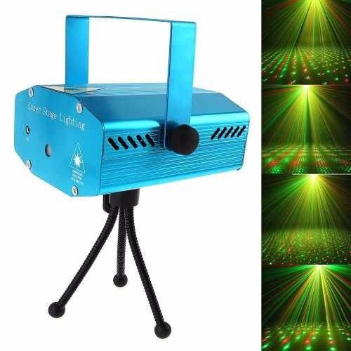 Mini Laser Led Stage Lighting Projetor Holografico Festas