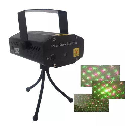 Mini Laser Stage Lighting Projetor Holografico Luatek Lk173b