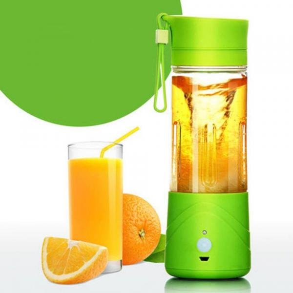 Mini Liquidificador Portátil para Shake Whey Vitamina Squeeze Fitness 380ml Ma-079 - Juice Cup