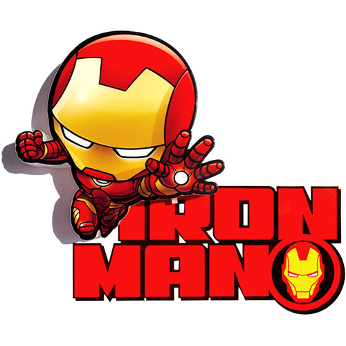 Mini Luminária 3D Light Fx Marvel Homem de Ferro