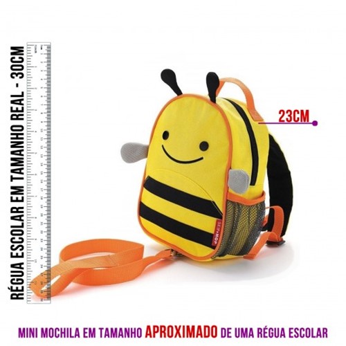 Mini Mochila Skip Hop Zoo com Cinto Abelinha 09462