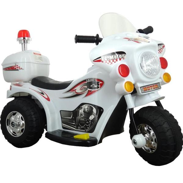 Mini Moto Elétrica Infantil 6V Importway BW002-B Branco