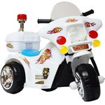 Mini Moto Eletrica Infantil Branca