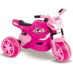 Mini Moto Elétrica Infantil Minnie Disney Rosa Xalingo