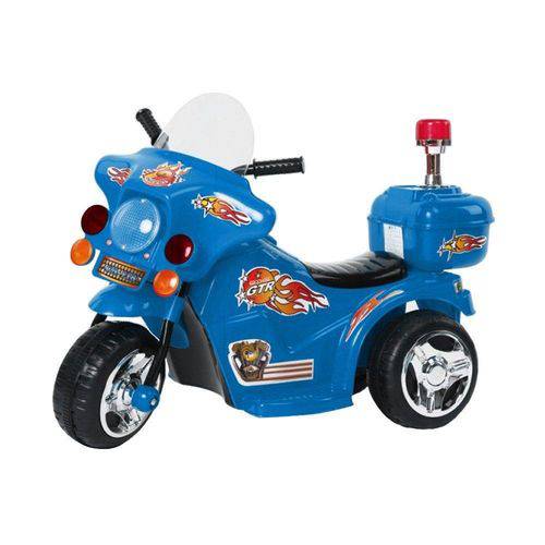 Mini Moto Elétrica Police BW006 - Azul