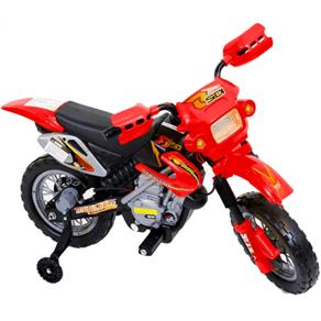 Mini Moto para Crianças, Elétrica, Cross - 6v - Vermelha - Bel Fix - Bel Fix
