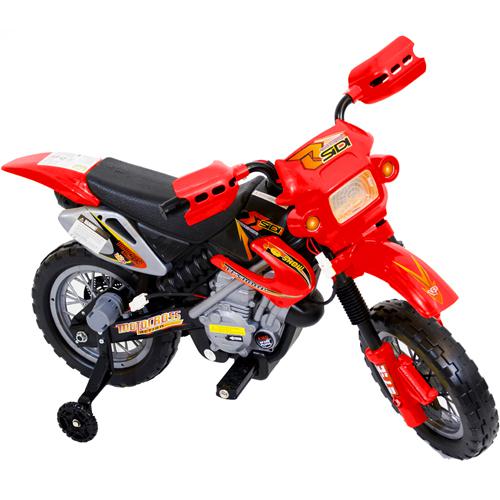Mini Moto para Crianças, Elétrica, Cross - 6v - Vermelha - Bel Fix