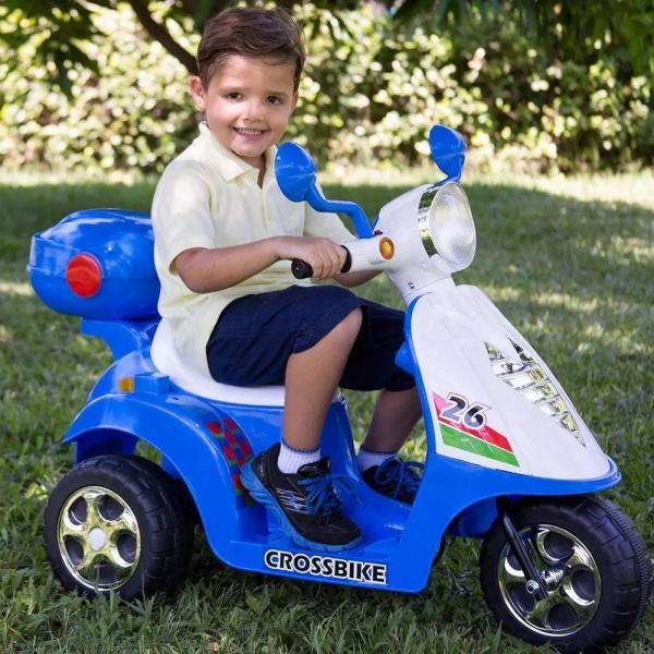 Mini Moto SCOOTER Elétrica Infantil Sunny Azul 6v Brink