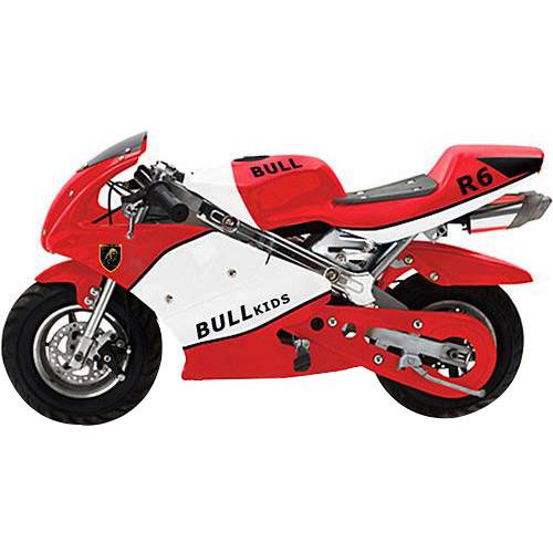 Tudo sobre 'Mini Moto Speed BK-R6 49CC 2T - Vermelha - Bull Motors'