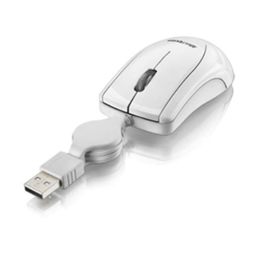 Mini Mouse Fit Retrátil Branco Usb - Multilaser Mo162