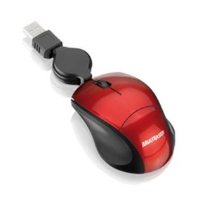 Mini Mouse Fit Retrátil Vermelho Usb - Multilaser Mo157