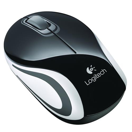 Mini Mouse Logitech Wireless M187 Preto