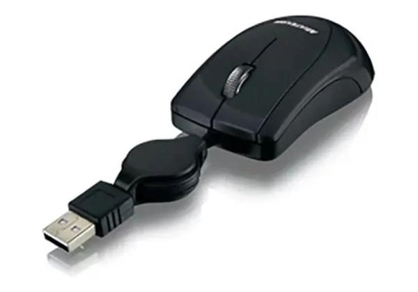 Mini Mouse Mo159 Usb Retrátil Preto Multilaser