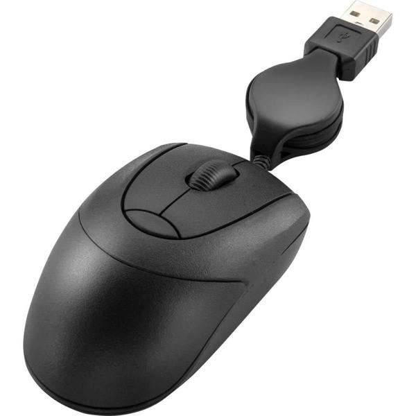 Mini Mouse Multilaser Retrátil Usb com Scroll MO048
