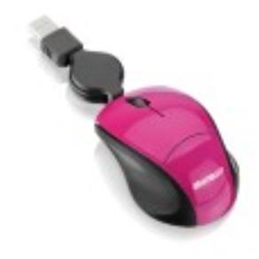 Mini Mouse Multilaser Rosa Retrátil - MO156