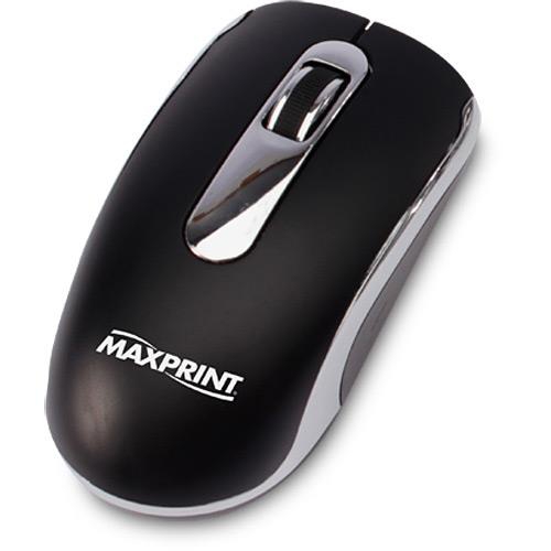 Mini Mouse Ótico Retrátil USB Preto Maxprint - 606181