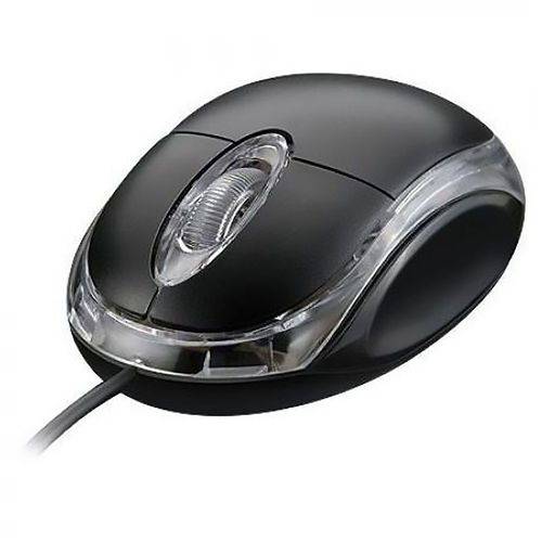 Tudo sobre 'Mini Mouse Usb 1000dpi Óptico Led Azul com Scroll Exbom Ms-10 Preto'
