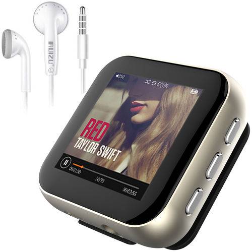 Tudo sobre 'Mini Mp3 Player Ruizu X21 + Fone de Ouvido Rádio Fm Tela LCD Clip Gravador E-book Alarme'