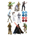 Mini Personagens Decorativos Star Wars C/17 Unidades