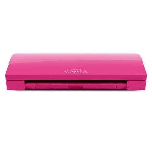 Mini Plotter de Recorte Silhouette Cameo 3 Rosa Pink Eletric C/ Glitter + Curso Online Completo