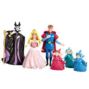 Mini Princesas Disney Mattel Bela Adormecida Little Kingdom - 6 Figuras