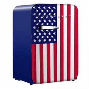 Mini Refrigerador Home&Art Retrô USA, HA130RD.US, 106 L