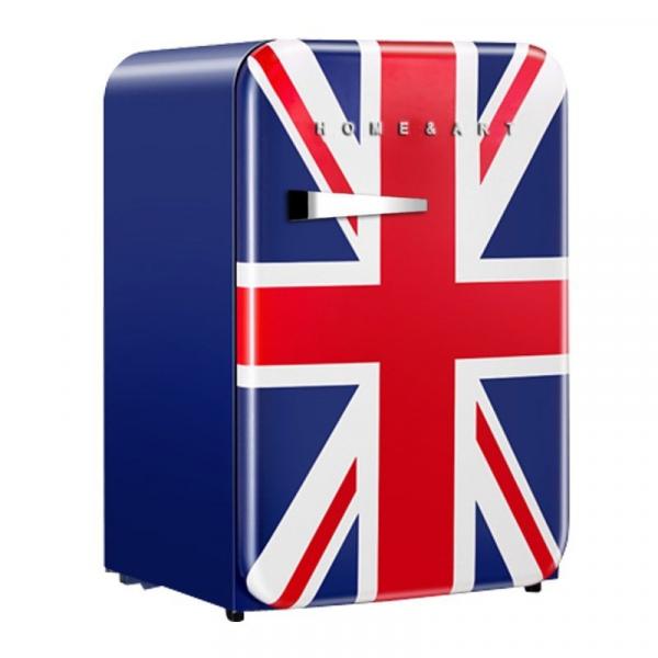 Mini Refrigerador Retro Home Art 106 Litros Bandeira UK