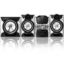 Mini System, 810W, C/ Luz LED, Altos Falantes, Função Karaoke, Entrada Auxiliar para MP3/iPod - MX-E850/ZD - Samsung