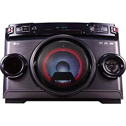 Mini System LG Om4560 Preto Torre 200w CD Player Rádio FM Bluetooth/USB + MP3 - 200W