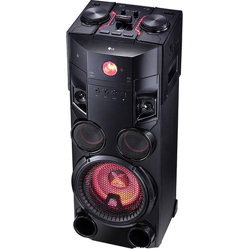 Mini System LG Om7560 Preto Torre 1000w CD Player Rádio AM/FM Bluetooth/USB + MP3 - 1000W