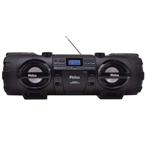 Mini System Philco PB500BT com MP3, Bluetooth, Entrada USB, Entrada Auxiliar, Rádio FM e Flash Lights – 200 W