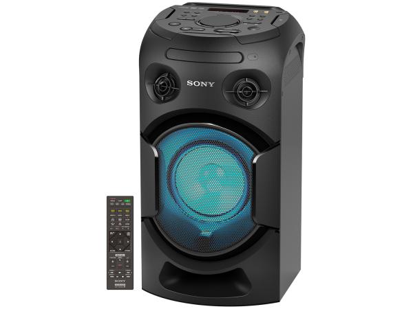 Mini System Sony Bluetooth DVD USB MP3 CD Player - Rádio AM/FM 500W 1 Caixa Karaokê HDMI MHC-V21D