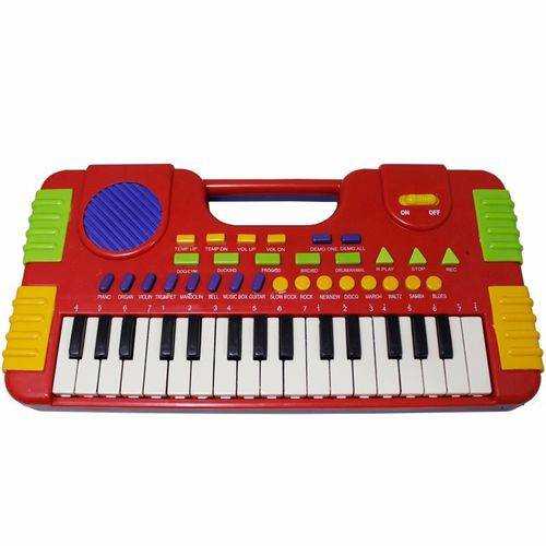 Tudo sobre 'Mini Teclado Infantil 32 Teclas para Crianças C/ 8 Sons de Instrumentos Musicais'