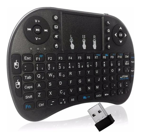Mini Teclado Sem Fio Touchpad Smart Tv Pc Celular - Import