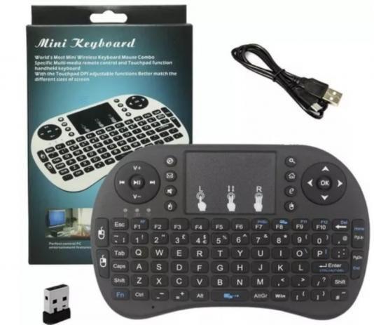Mini Teclado Wireless Keyboard com Touchpad Usb Android Console e Tv - Aloa