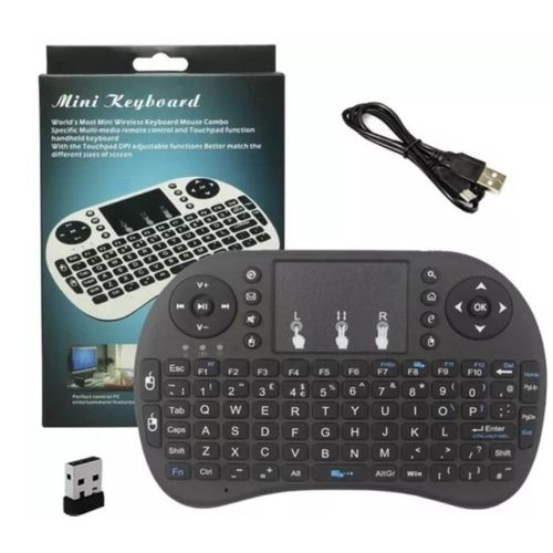 Mini Teclado Wireless Keyboard com Touchpad Usb Android Console e Tv