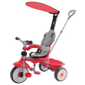 Mini Triciclo Infantil Confort Ride 3X1 Vermelho Xalingo