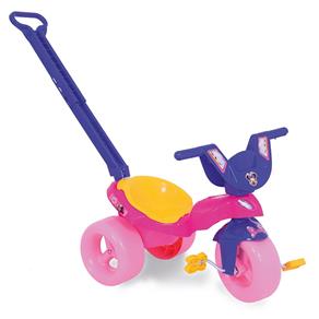 Mini Triciclo Minnie Rosa com Empurrador - Xalingo