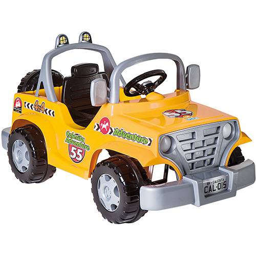Mini Veículo Infantil Carro Adventure 4x4 Amarelo - Calesita