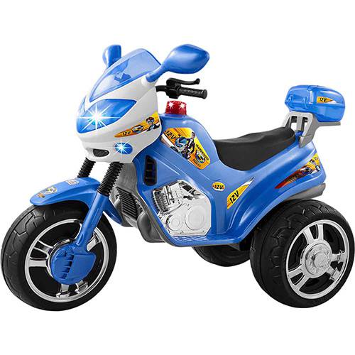 Tamanhos, Medidas e Dimensões do produto Mini Veículo Infantil Super Moto Polícia Azul 12V - Magic Toys