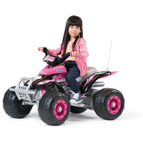 Mini Veículo Motorizado Quadriciclo Corral T-Rex 12V Pink Peg-Pérego